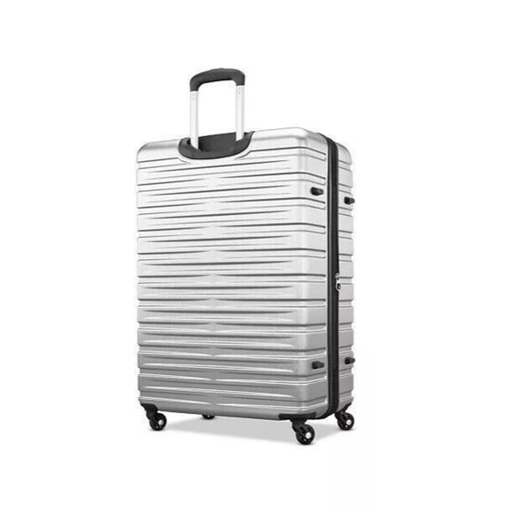 SAMSONITE Uptempo Hardside 1 Piece Large Spinner Silver 28” Luggage Suitcase - Picture 2 of 8